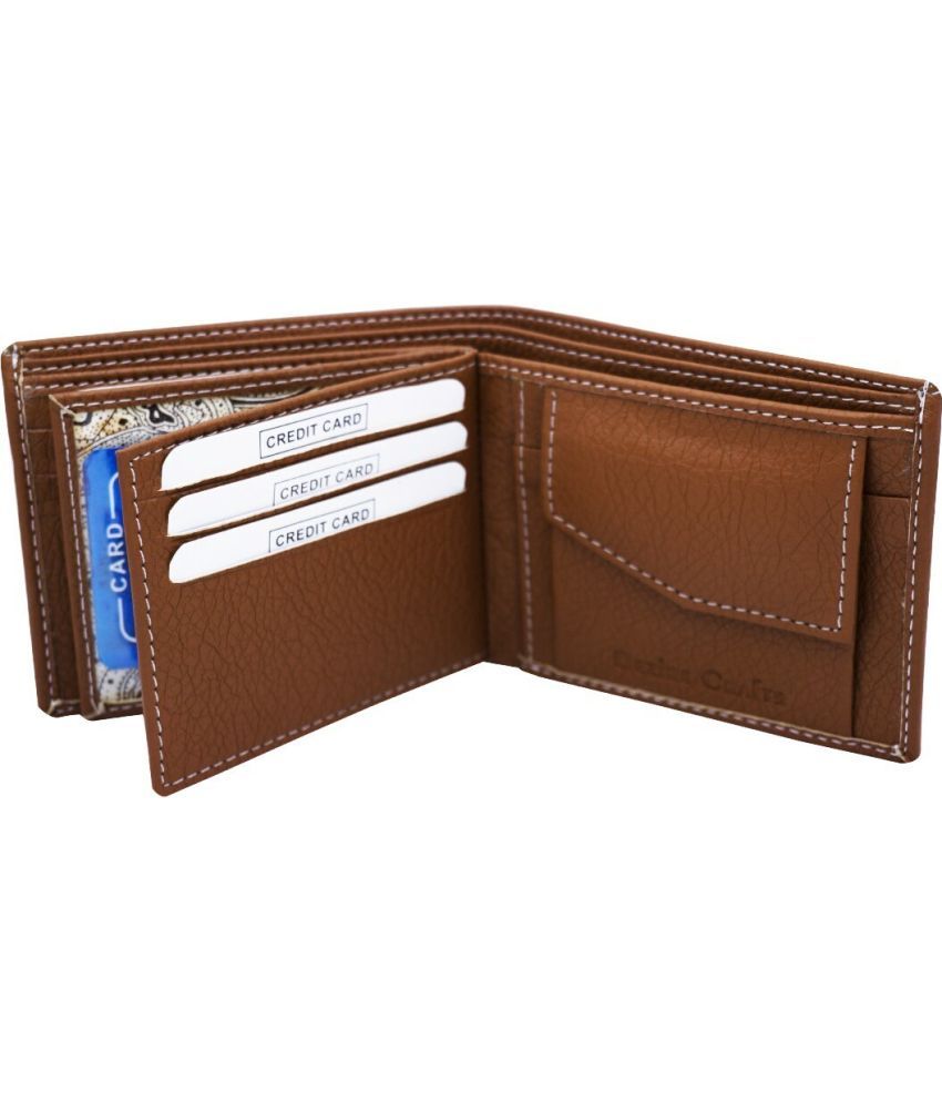     			Dezire Crafts PU Solid Men's Regular Wallet With 5 Slots For Card ( Brown , Pack of 1 )