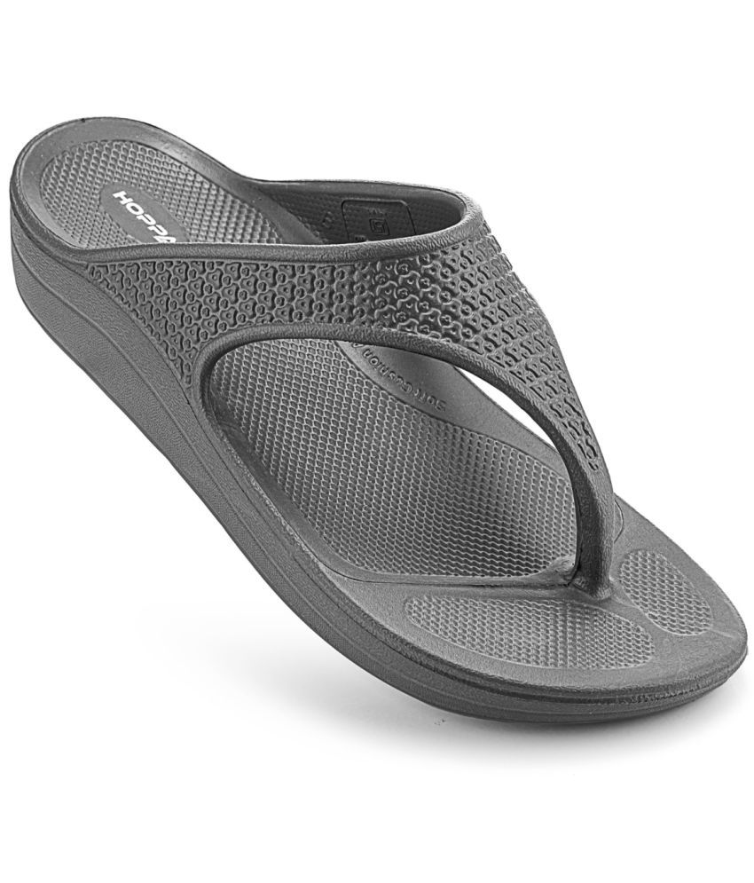     			HOPPA Dark Grey Women's Thong Flip Flop