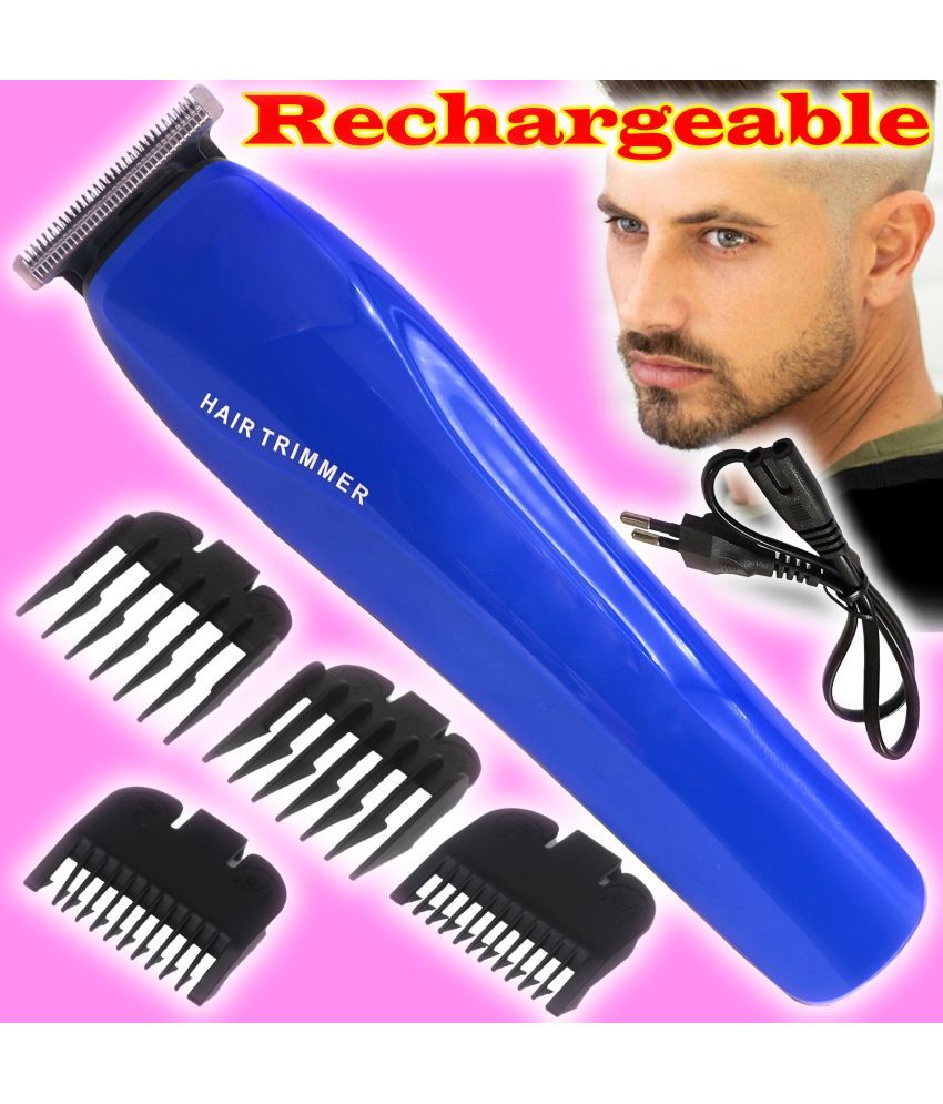     			JMALL Rechargeable Clipper Blue Cordless Beard Trimmer With 40 minutes Runtime