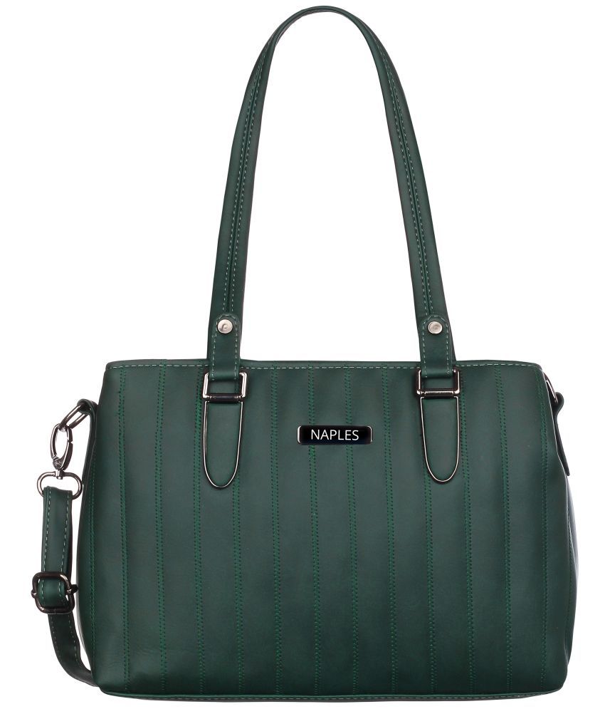     			Naples Shoulder Bag PU Set of 1 ( Green )