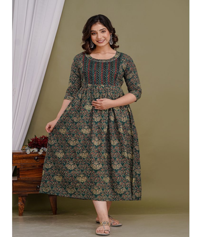     			Nevisha Style Multi Color Cotton Maternity Kurta Single