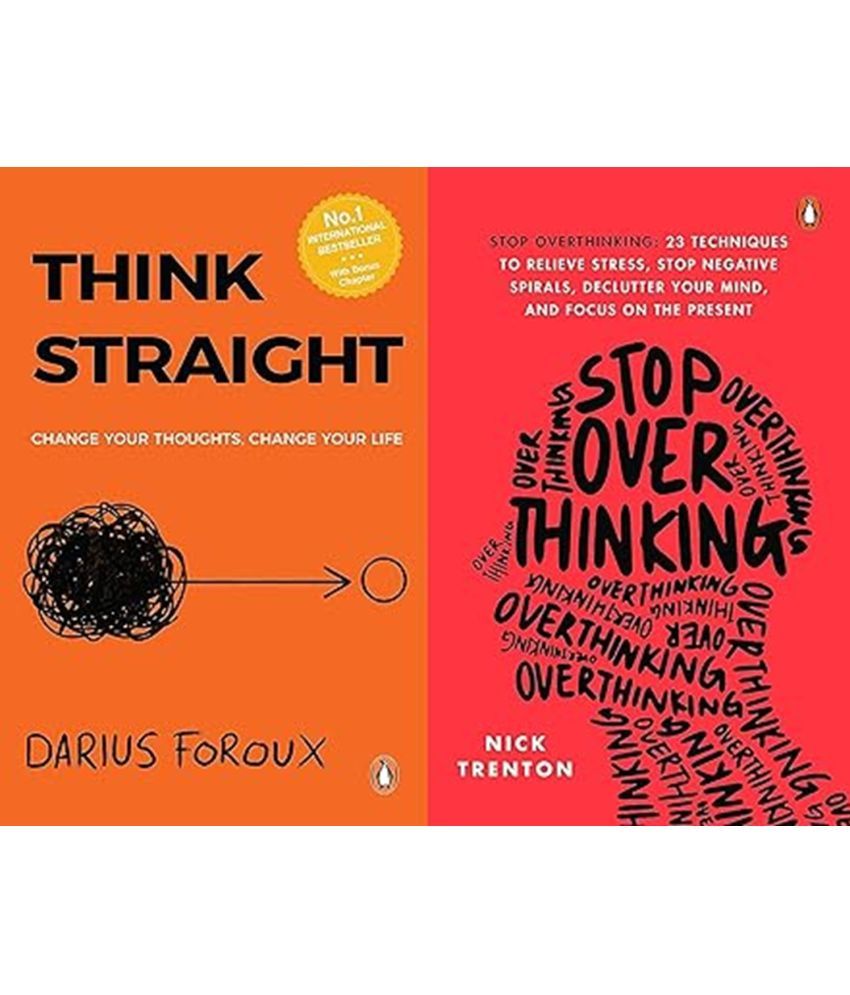     			Think Straight and Stop Overthinking (Set of 2 Books) Best Combo Books Product paperback – 24 August 2023