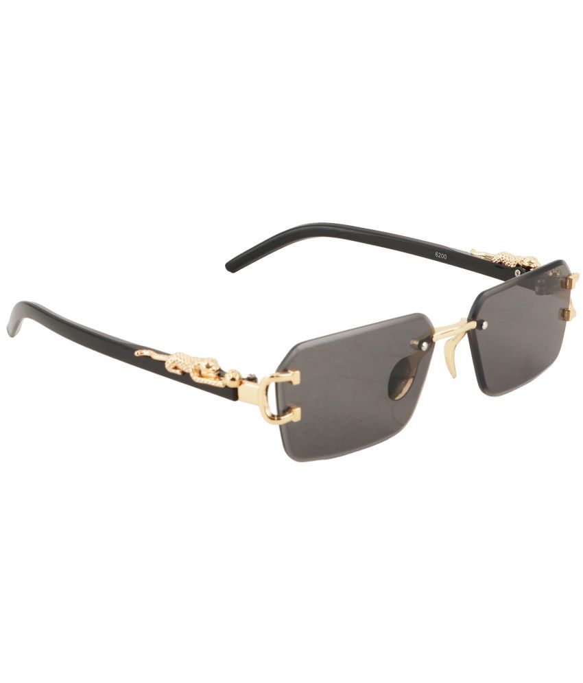     			Bayberry Gold Rectangular Sunglasses ( Pack of 1 )