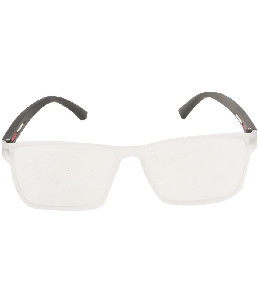     			Bayberry White Rectangular Sunglasses ( Pack of 1 )