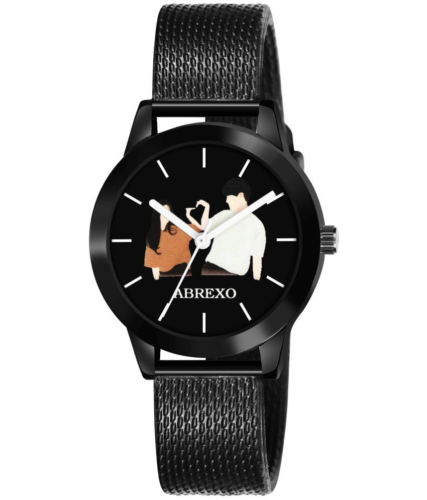     			Fadiso Fashion Black Silicon Analog Womens Watch