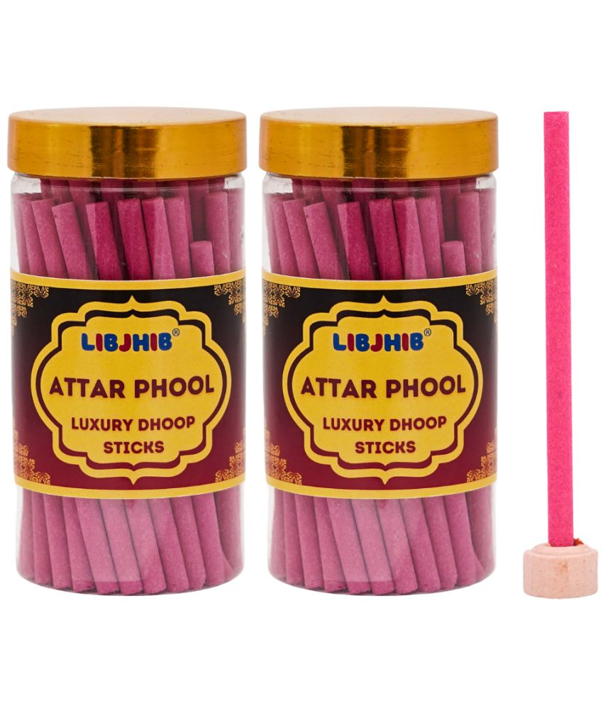     			Libjhib Incense Dhoop Sticks Attat Phool 120 gm ( Pack of 2 )