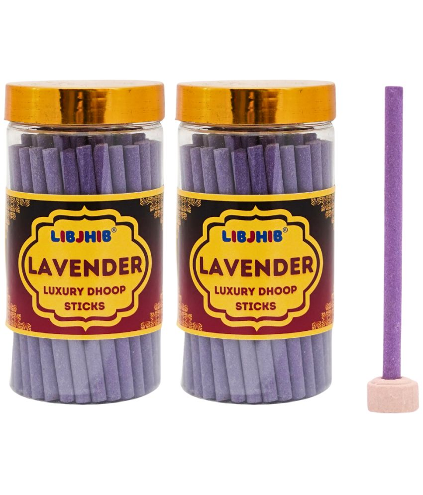     			Libjhib Incense Dhoop Sticks Lavender 120 gm ( Pack of 2 )