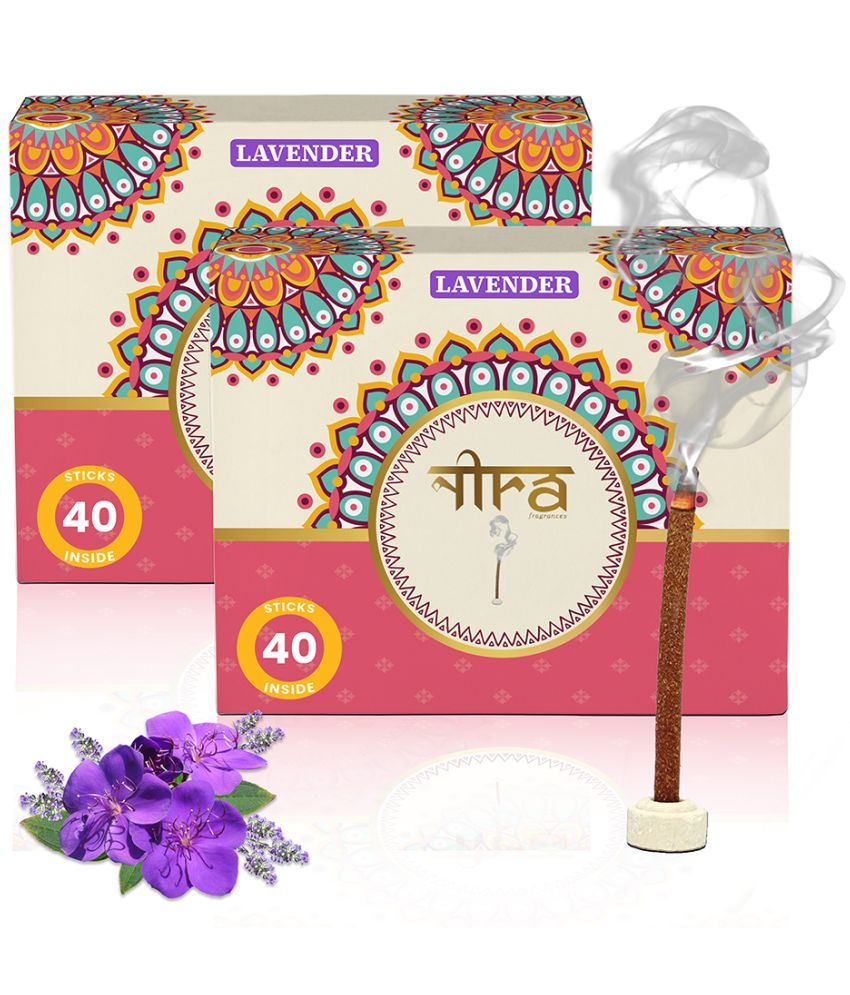     			Nira Fragrances Dhoop,Incense Dhoop Sticks Lavender 80 Pieces ( Pack of 2 )