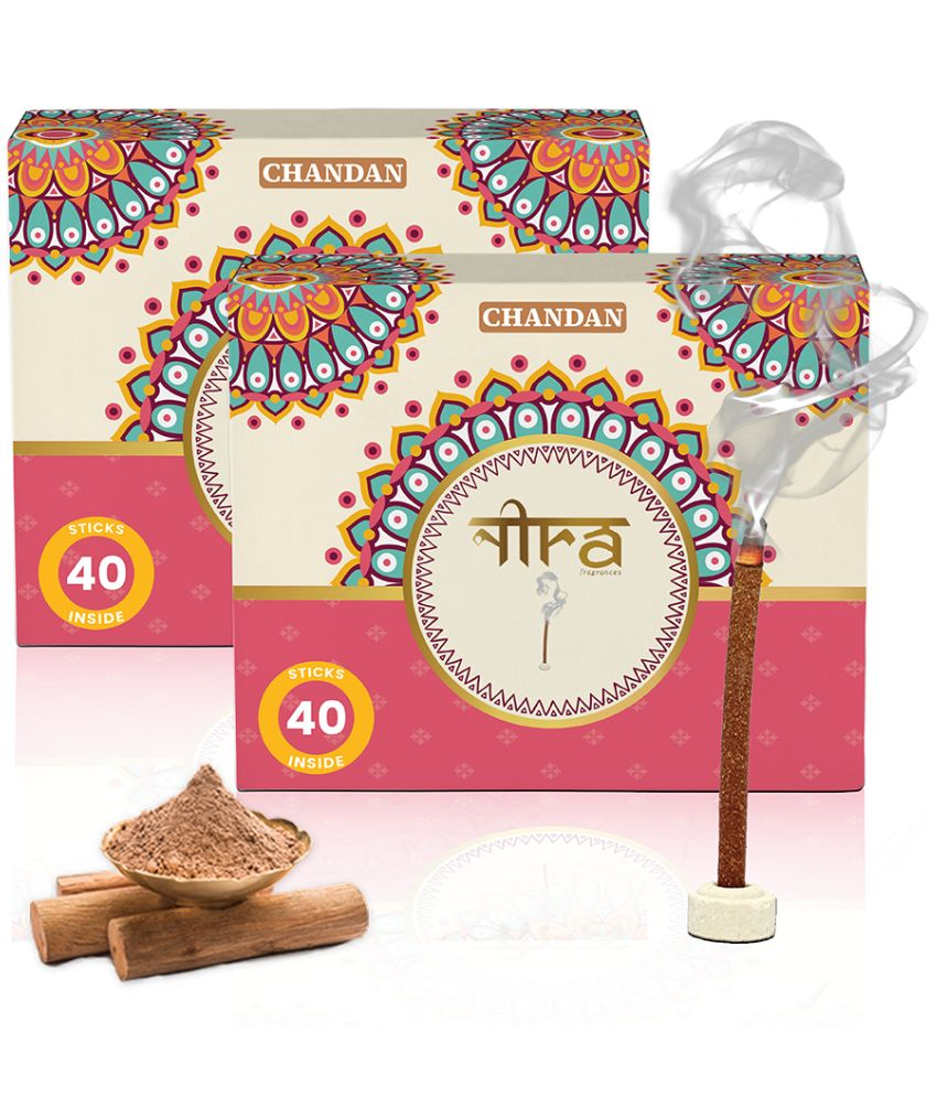     			Nira Fragrances Incense Dhoop Sticks Chandan 80 Pieces ( Pack of 2 )