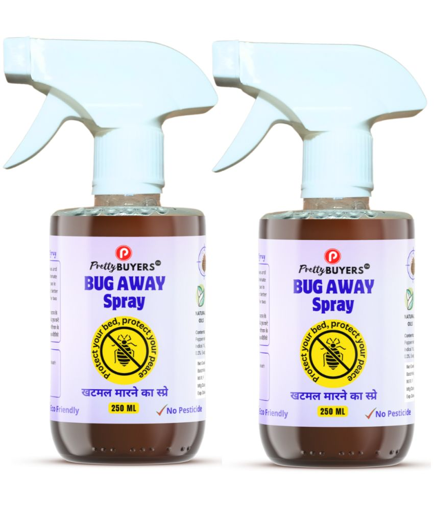     			PRETTYBUYERS Bed Bug Spray Organic Bug Repellent Spray Pack of 2