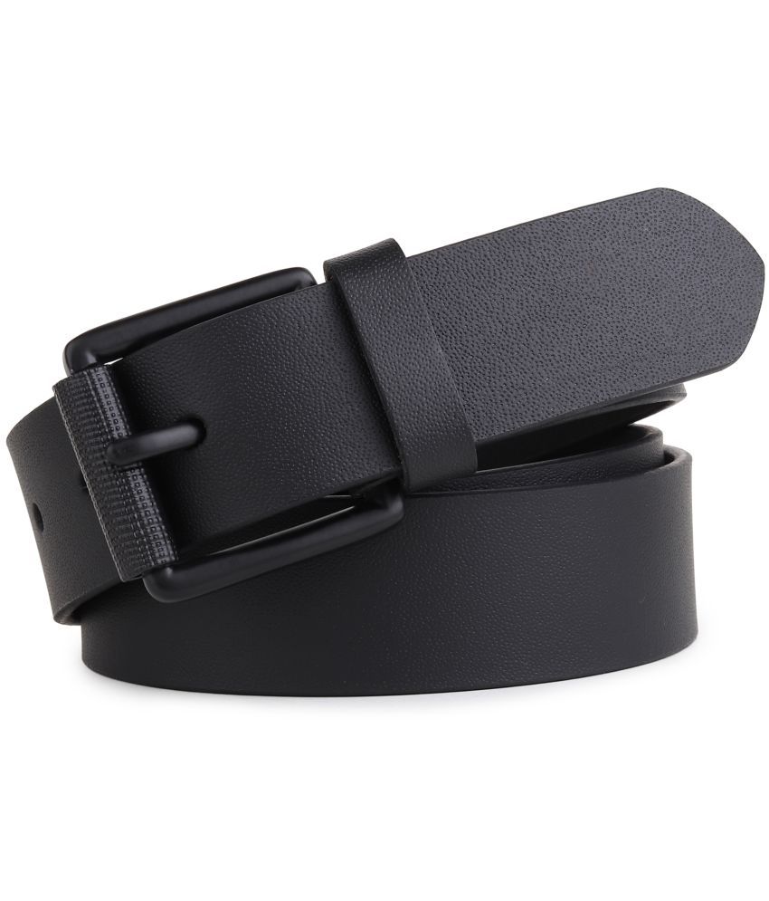     			SUNSHOPPING - Black 100% Leather Men's Formal Belt ( Pack of 1 )