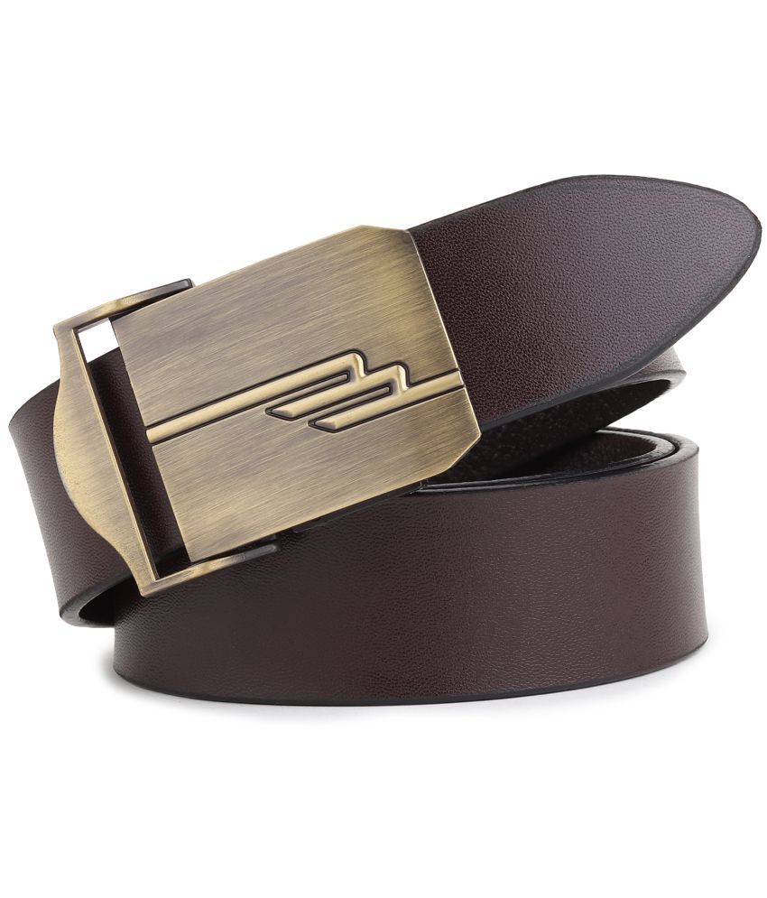     			SUNSHOPPING - Brown 100% Leather Men's Formal Belt ( Pack of 1 )