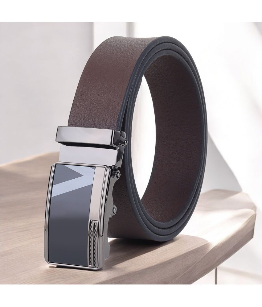     			SUNSHOPPING - Brown 100% Leather Men's Formal Belt ( Pack of 1 )