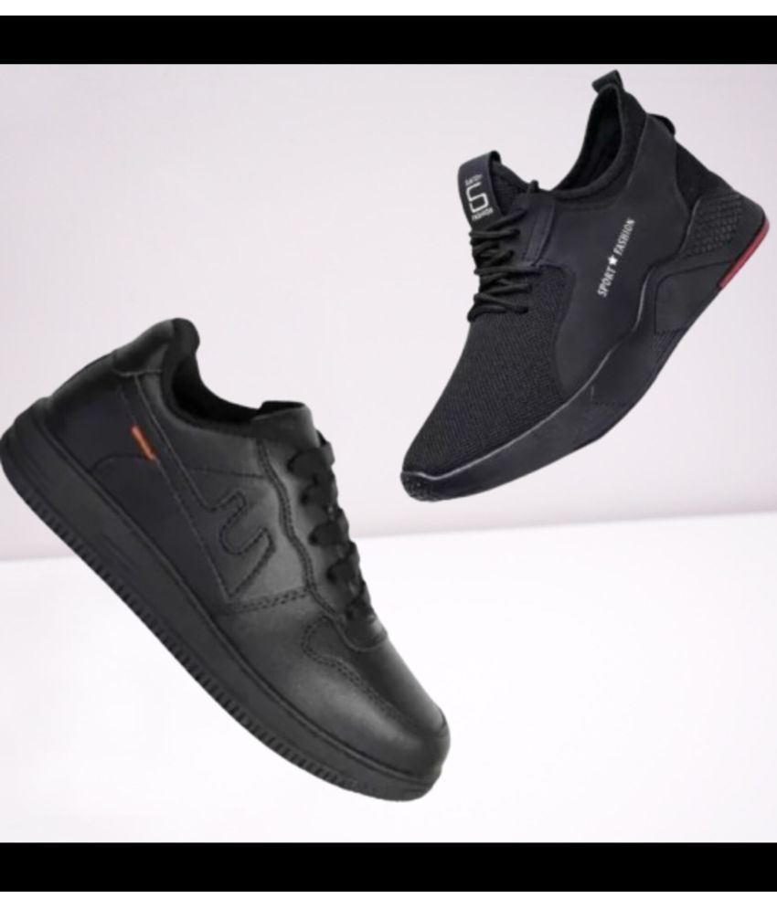     			Seafoot Black Men's Lifestyle Shoes