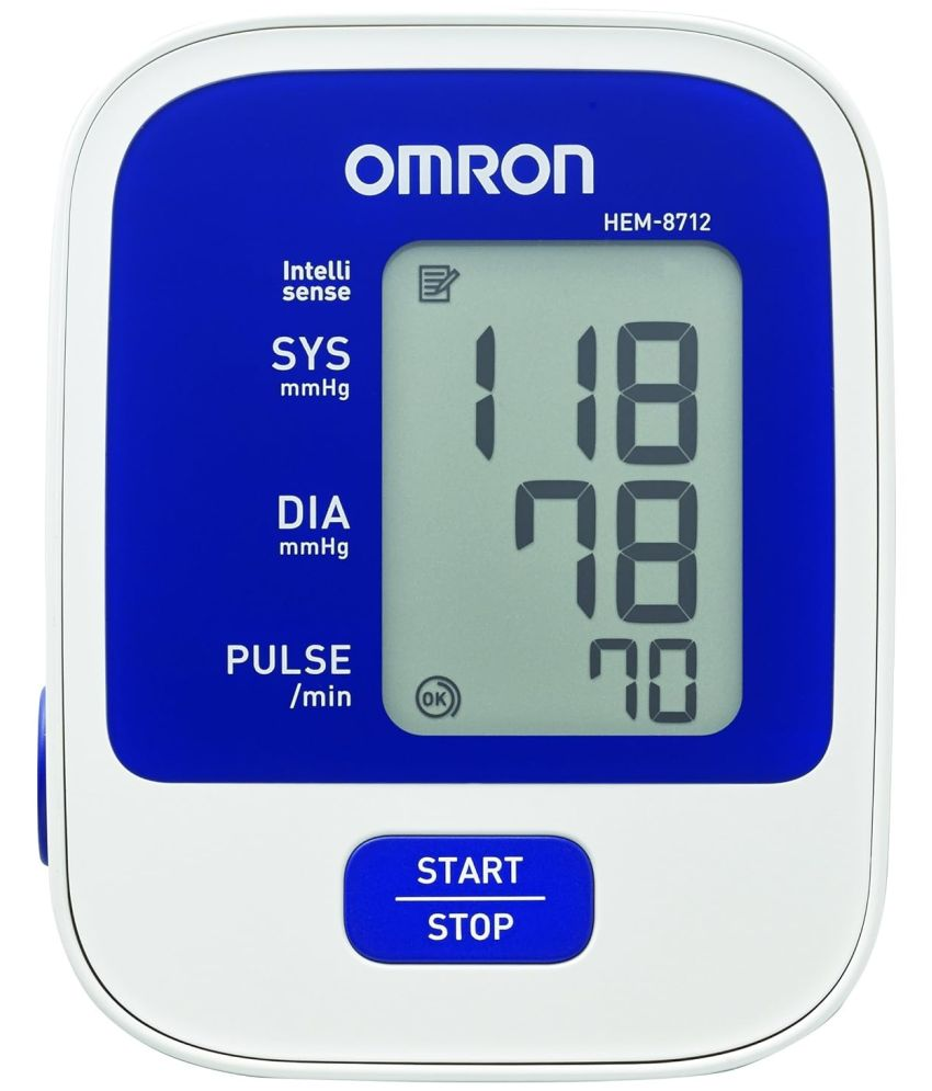     			Omron 8712 Automatic Blood Pressure Monitor (White and Blue)