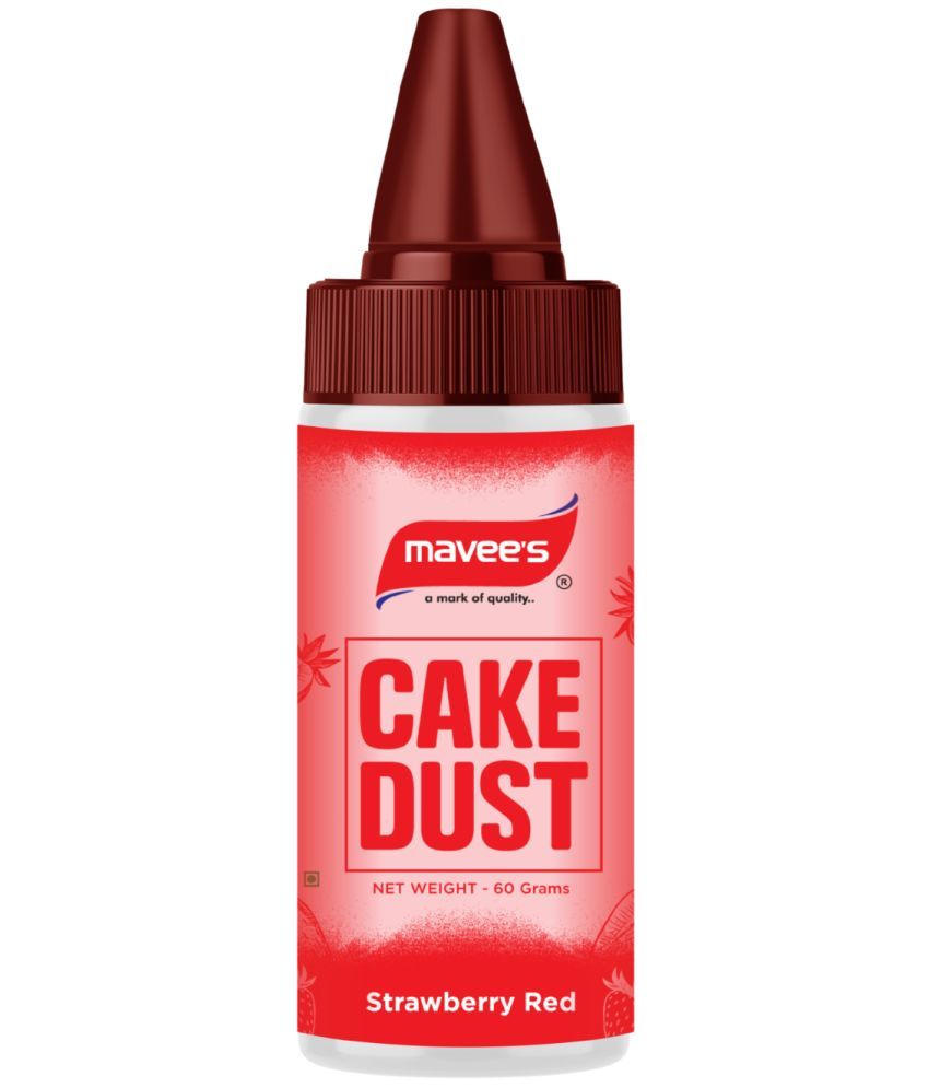     			mavee's Cake Dust Bottle - Strawberry Red, Premium Colour Spray Decor 60 g