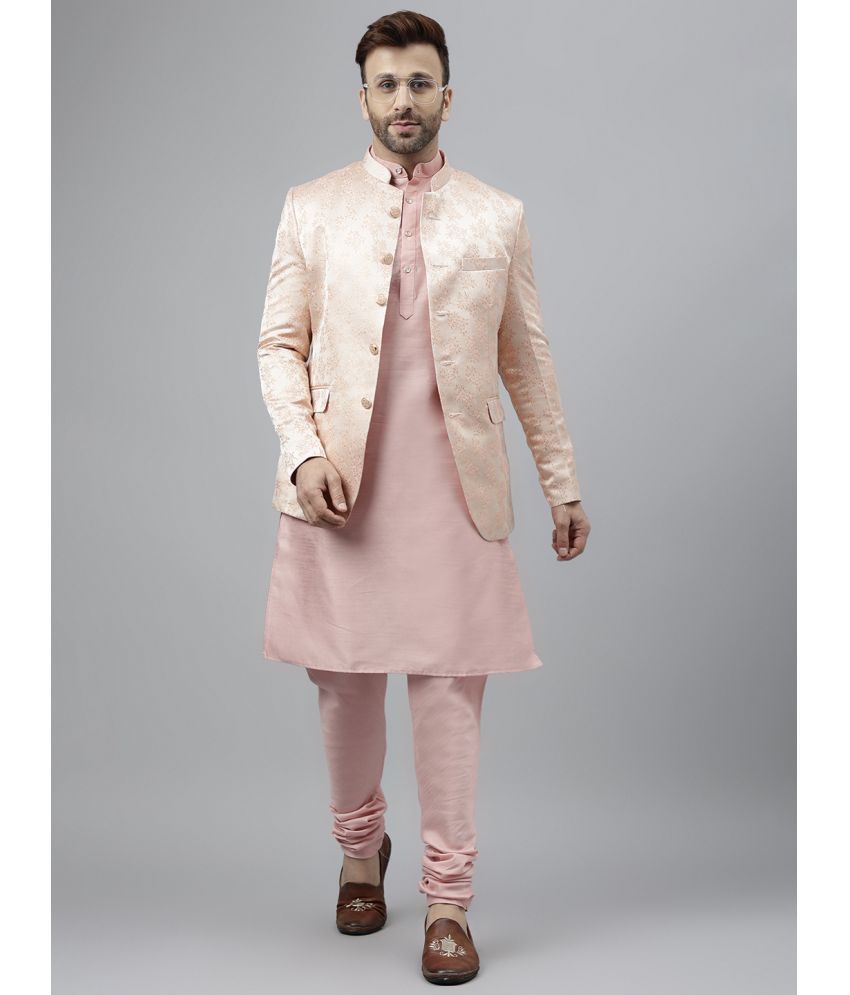     			Hangup Pink Viscose Regular Fit Men's Kurta Pyjama Set ( Pack of 1 )