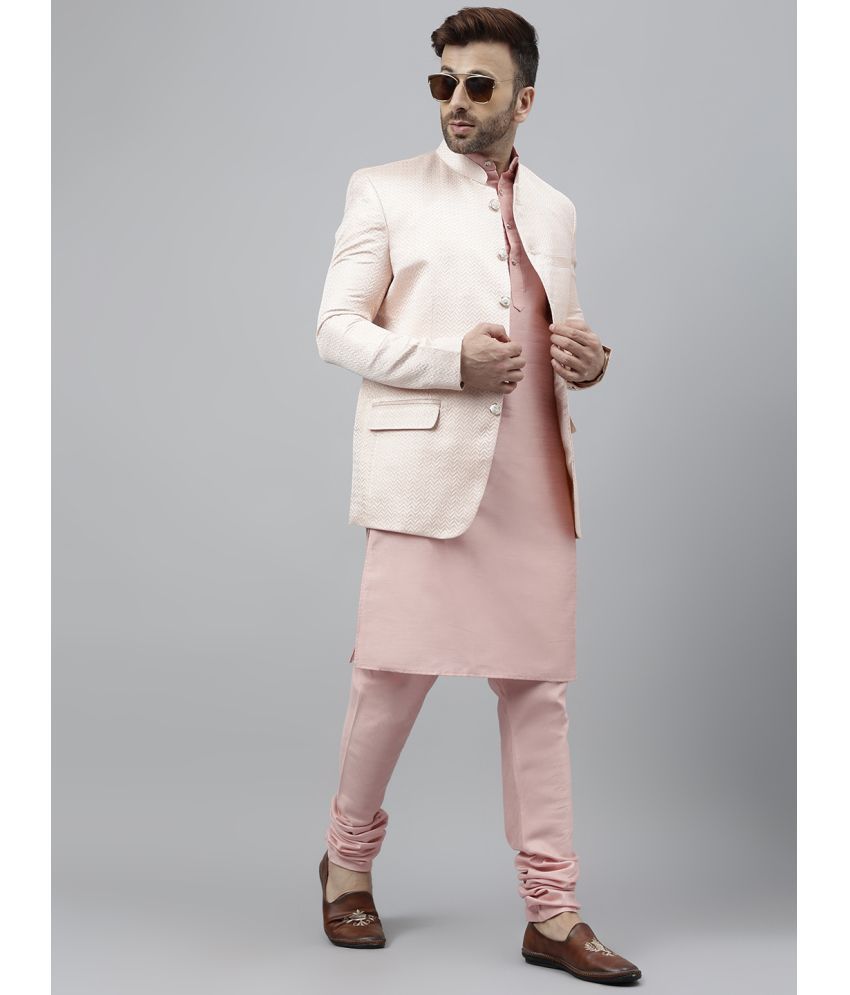     			Hangup Pink Viscose Regular Fit Men's Kurta Pyjama Set ( Pack of 1 )