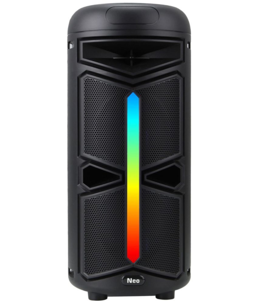     			Neo RGB KARAOKE MIC 40 W Bluetooth Speaker Bluetooth V 5.3 with USB Playback Time 6 hrs Black