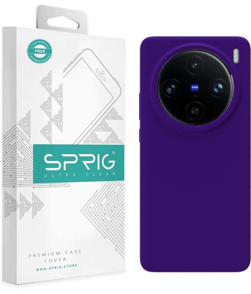     			Sprig Plain Cases Compatible For Silicon Vivo X100 Pro ( Pack of 1 )