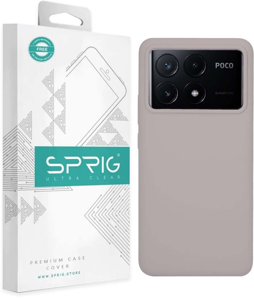     			Sprig Plain Cases Compatible For Silicon Poco X6 Pro 5G ( Pack of 1 )