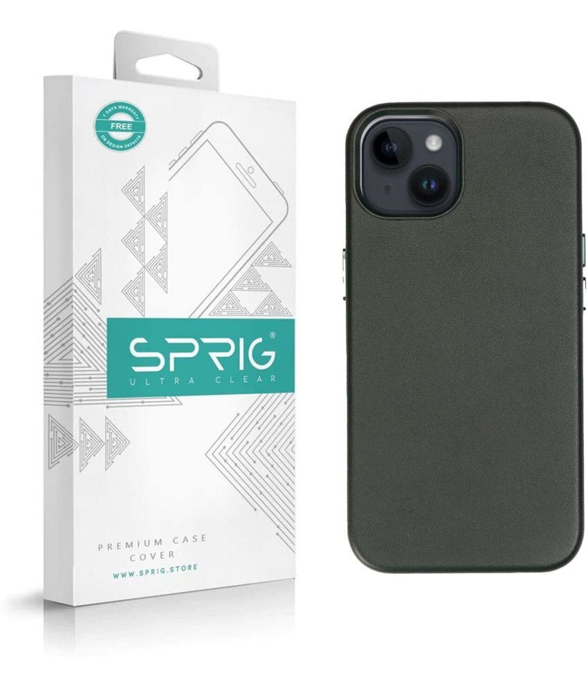     			Sprig Plain Cases Compatible For Leather Iphone 13 ( Pack of 1 )