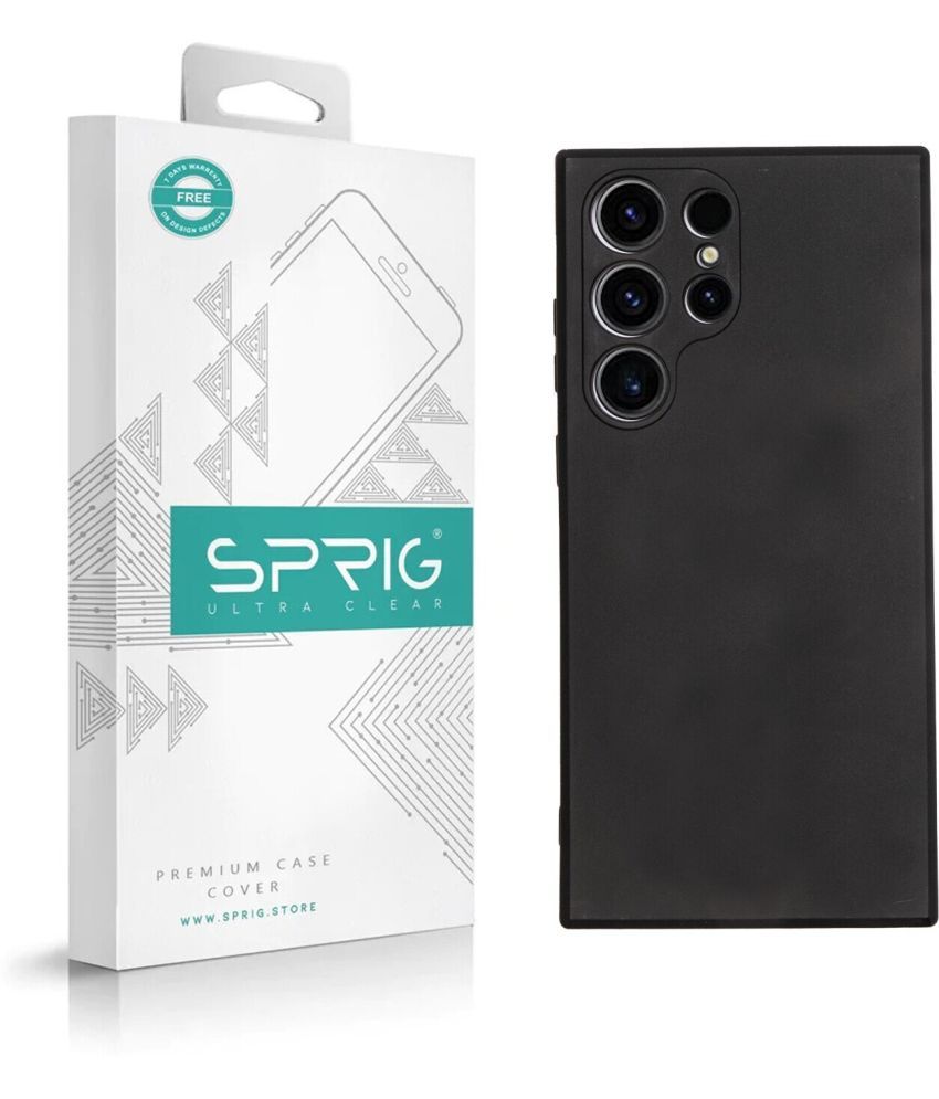     			Sprig Plain Cases Compatible For TPU Glossy Cases Samsung Galaxy S23 Ultra 5G ( Pack of 1 )