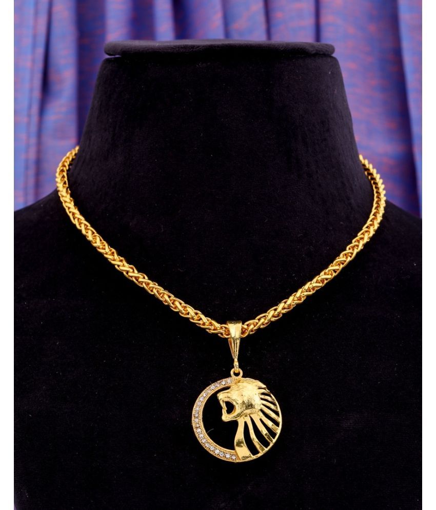     			Swastik Creation Gold Plated Chain ( Set of 1 )