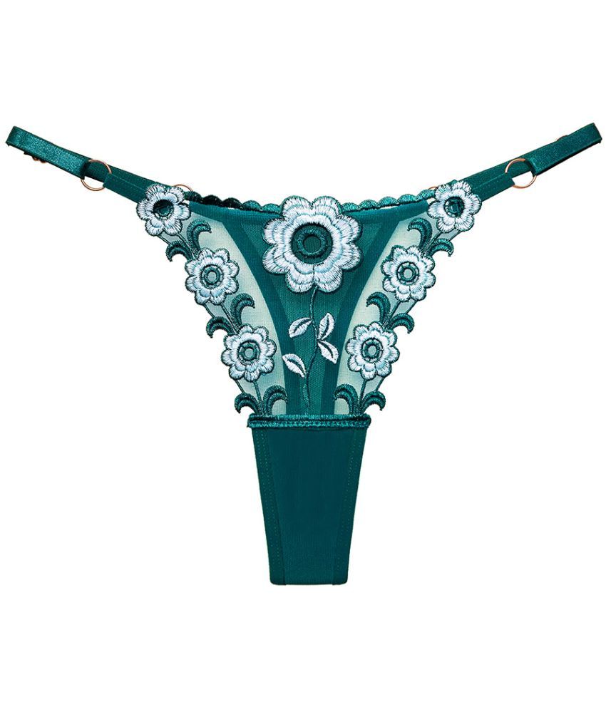     			Talgo Pack of 1 Poly Crepe Thongs For Women ( Sea Green )