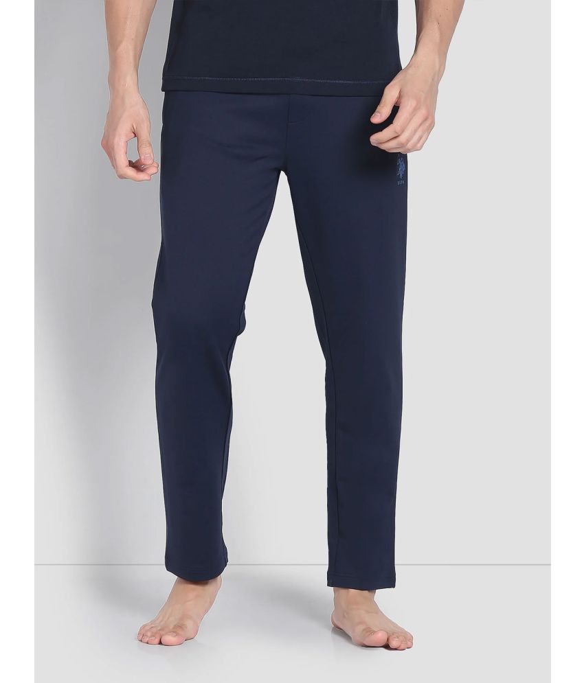     			U.S. Polo Assn. Blue Cotton Blend Men's Trackpants ( Pack of 1 )