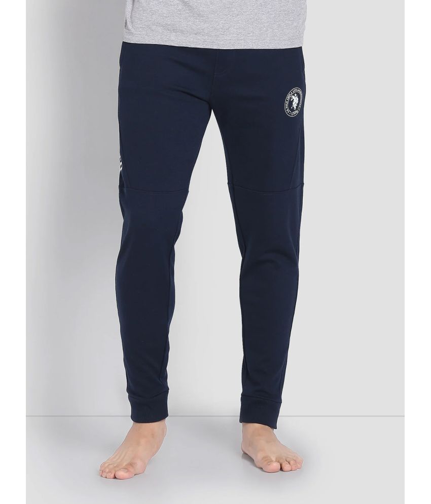     			U.S. Polo Assn. Blue Cotton Blend Men's Joggers ( Pack of 1 )