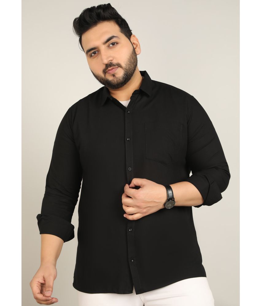     			adwynpeter 100% Cotton Regular Fit Solids Full Sleeves Men's Casual Shirt - Black ( Pack of 1 )