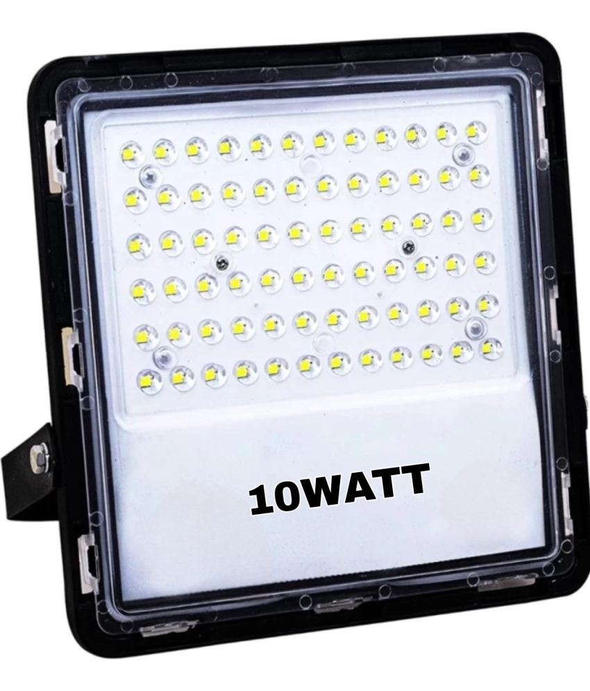     			10WATT Lens Flood Light – Ip66 Waterproof Led Lights with 120 Wide Beam | Halogen Light,Focus Light for Yard,Showroom,Shop, Factory,Garden,Temple,Tent, Warehouse,Playground (Cool White)-Pack of 1