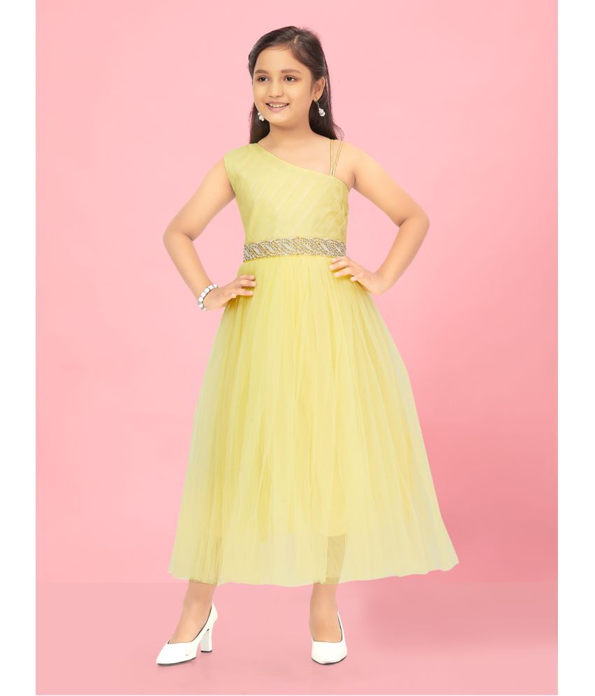     			Aarika Net Gown For Girls ( Pack of 1 , Lemon )