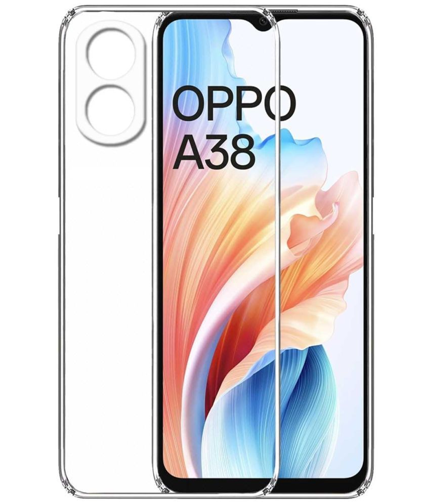     			Kosher Traders Plain Cases Compatible For Silicon OPPO A38 4g ( )