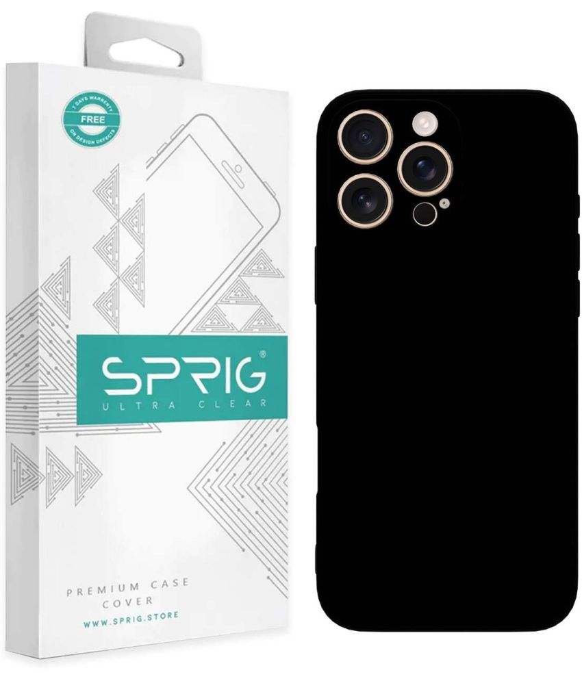     			Sprig Plain Cases Compatible For TPU Glossy Cases Iphone 16 Pro Max ( Pack of 1 )