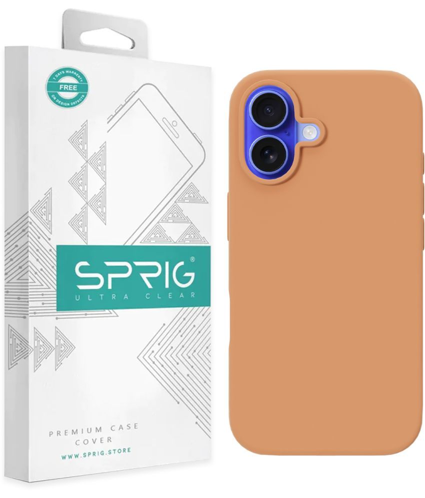     			Sprig Plain Cases Compatible For Silicon Iphone 16 Plus ( Pack of 1 )