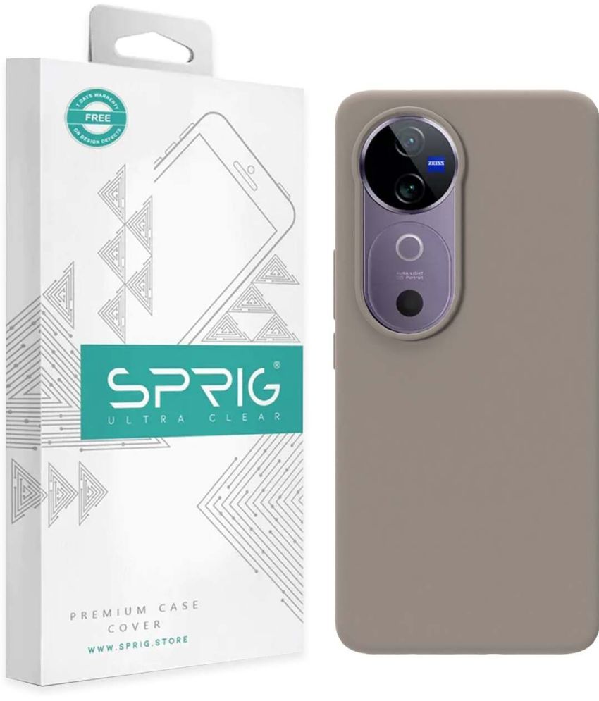     			Sprig Plain Cases Compatible For Silicon Vivo V40 ( Pack of 1 )