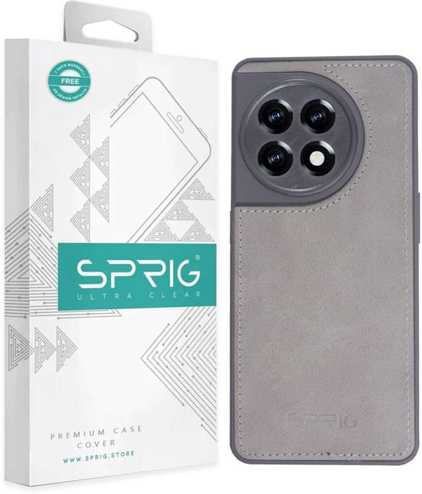     			Sprig Plain Cases Compatible For Leather Oneplus 11 ( Pack of 1 )