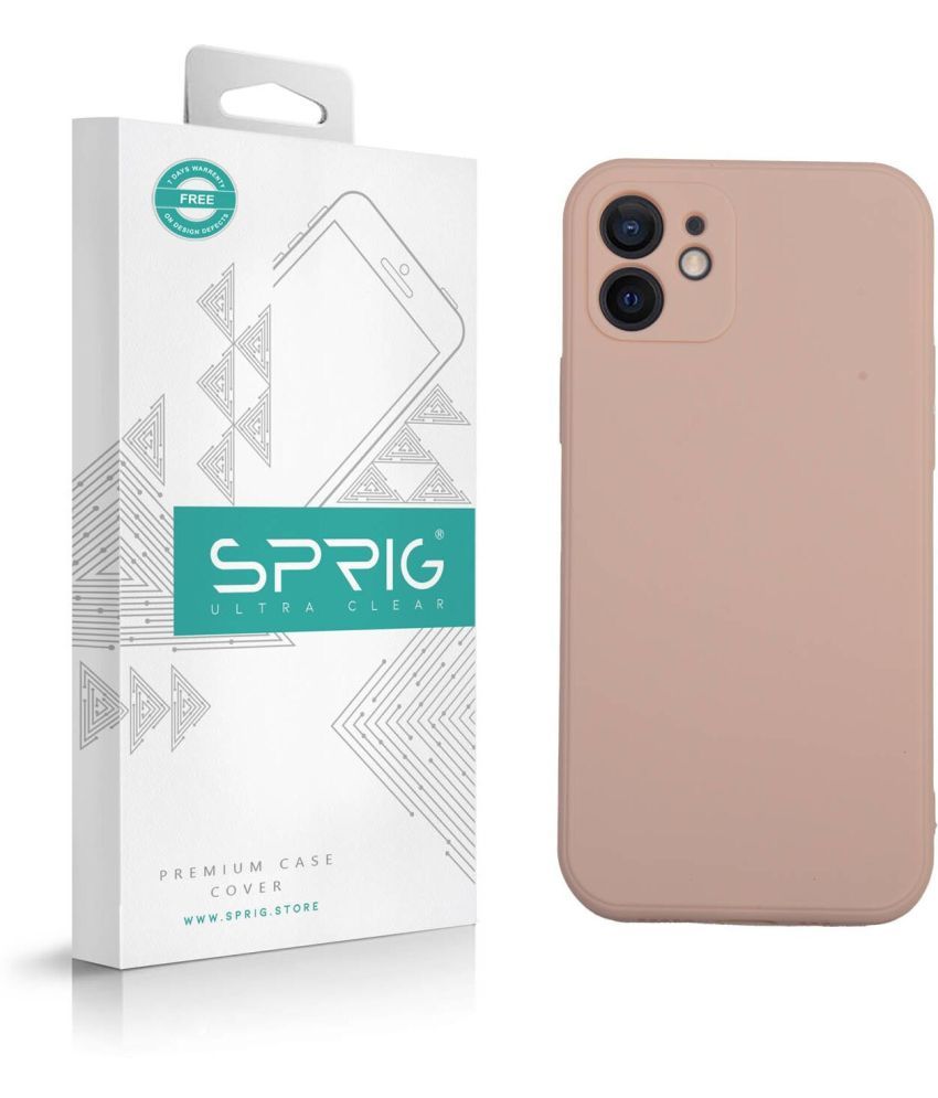     			Sprig Plain Cases Compatible For TPU Glossy Cases Apple Iphone 12 ( Pack of 1 )