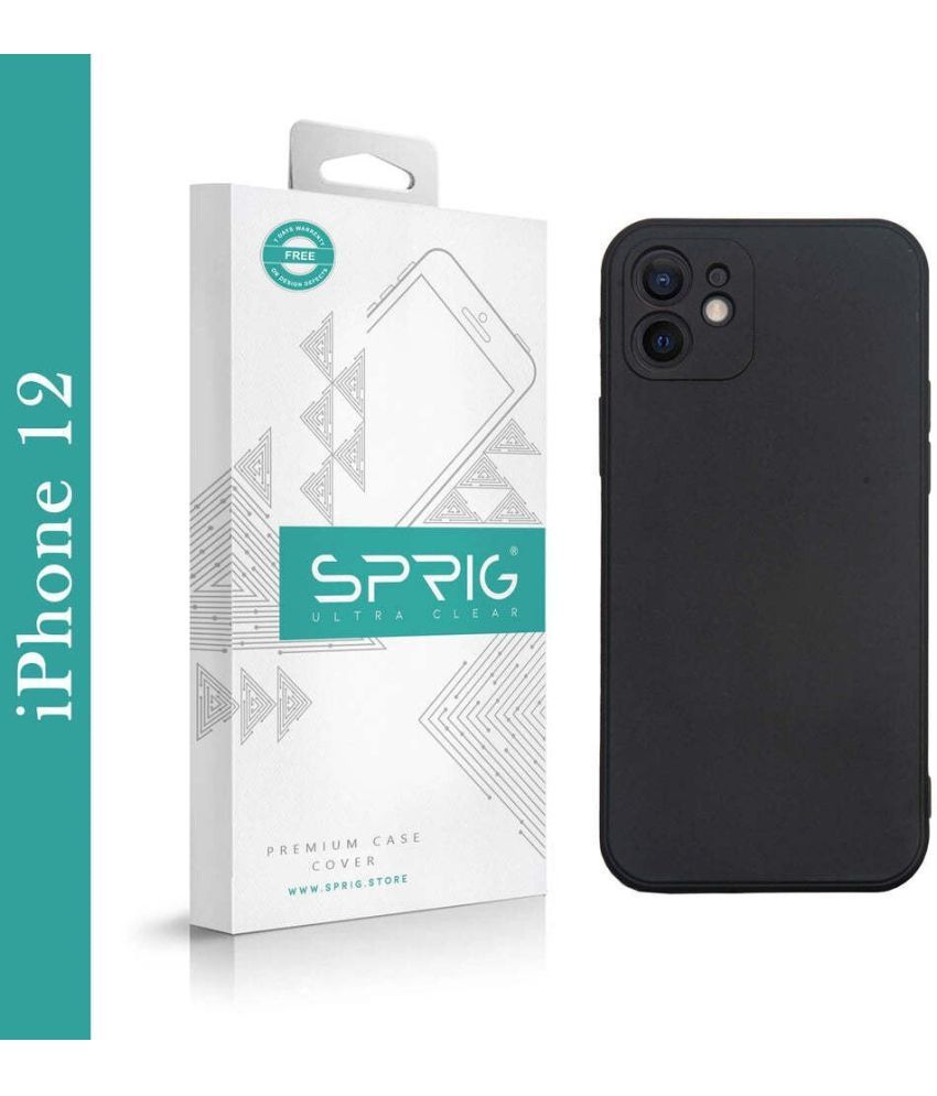     			Sprig Plain Cases Compatible For TPU Glossy Cases Apple Iphone 12 ( Pack of 1 )