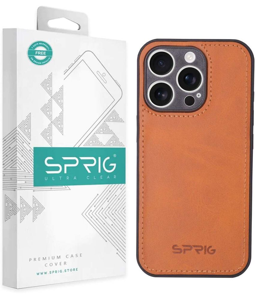     			Sprig Plain Cases Compatible For Leather Iphone 16 Pro Max ( Pack of 1 )