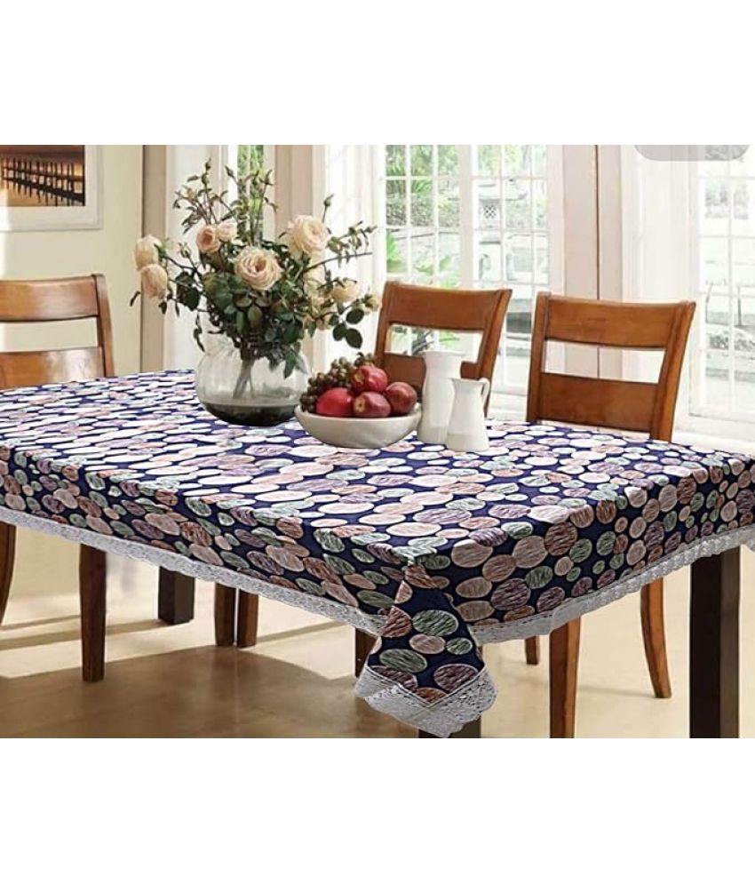     			CreadCraft Printed PVC 4 Seater Rectangle Table Cover ( 150 x 105 ) cm Pack of 1 Multi