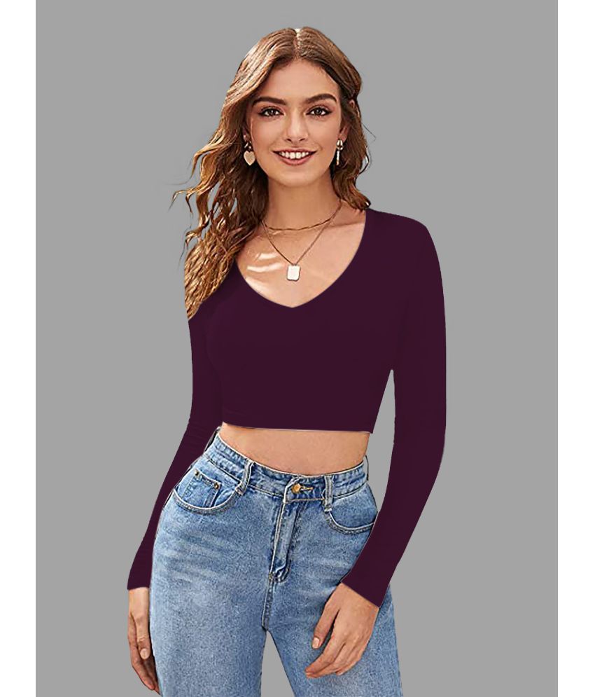     			Dream Beauty Fashion Purple Polyester Women's Regular Top ( Pack of 1 )