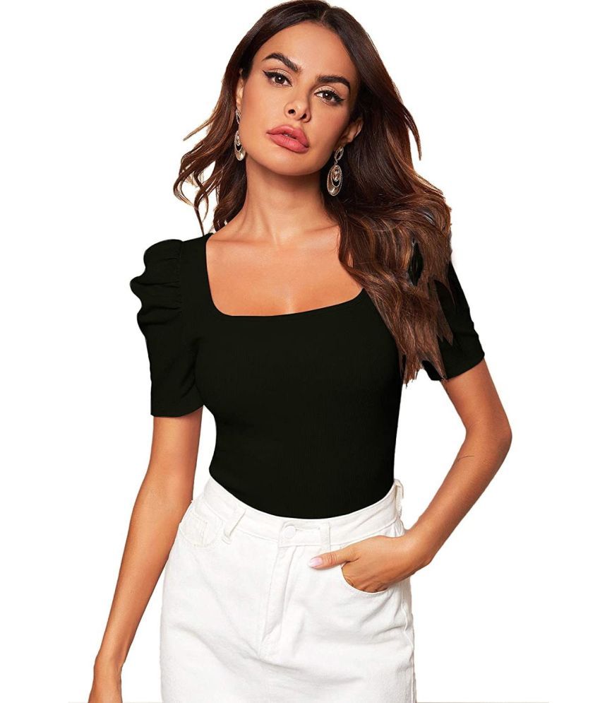     			Istyle Can Black Polyester Women's Regular Top ( Pack of 1 )