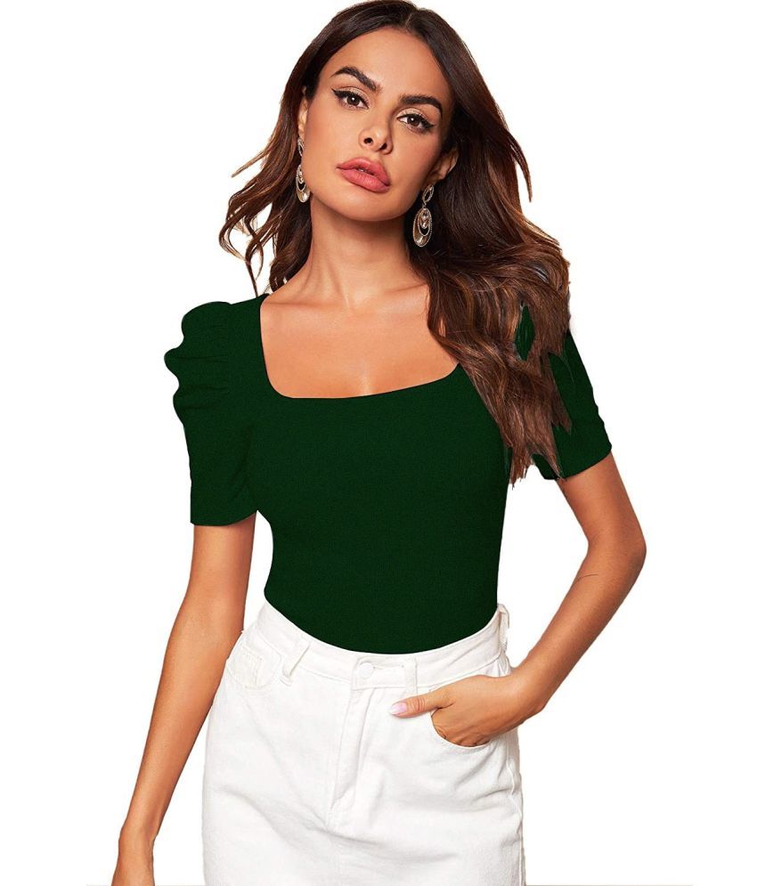     			Istyle Can Green Polyester Women's Regular Top ( Pack of 1 )