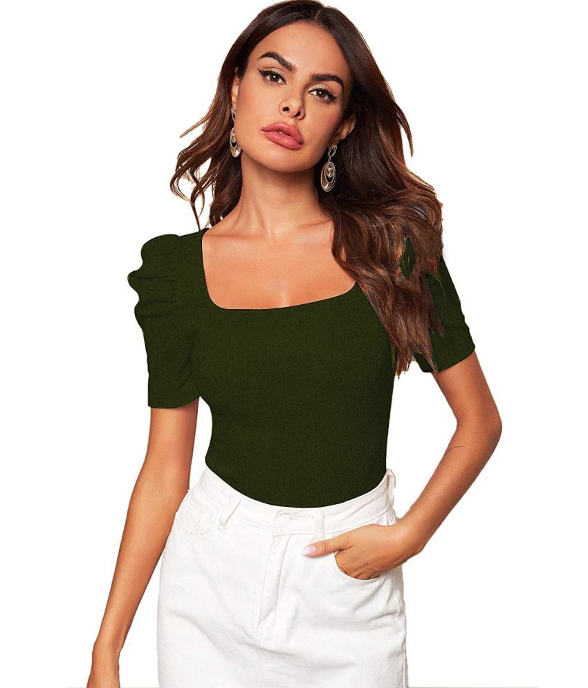     			Istyle Can Green Polyester Women's Peplum Top ( Pack of 1 )