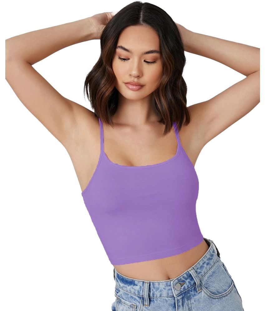     			Istyle Can Purple Hosiery Women's Crop Top ( Pack of 1 )