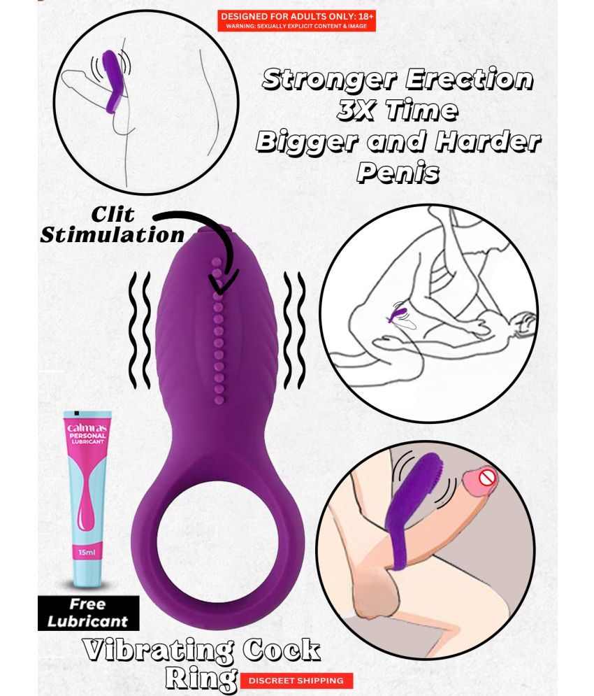     			Long Lasting Pleasure - Waterproof Vibrating Cock Ring for Intense Sensation with Free Kaamraj Lube