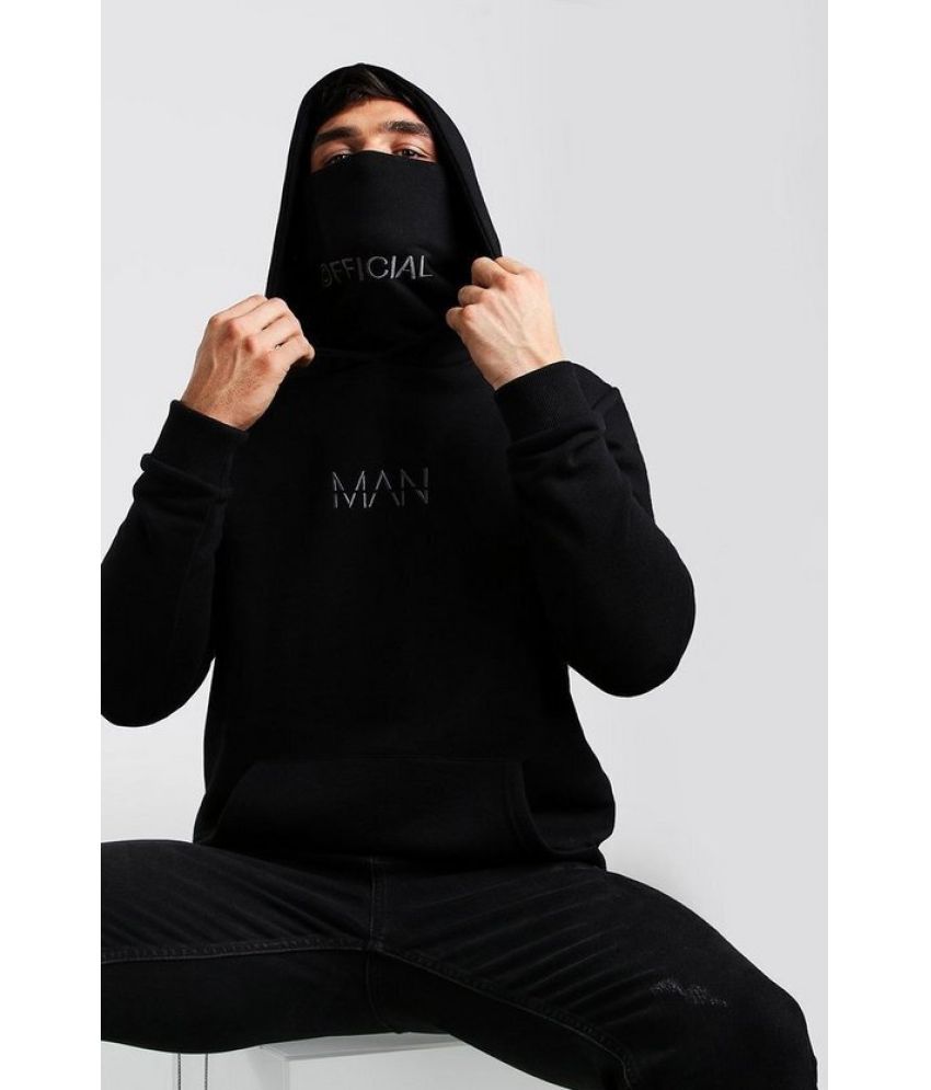     			TAZO Fleece Hooded Men's Sweatshirt - Black ( Pack of 1 )